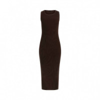 Vestido Largo de Punto Ceñido  GUESS