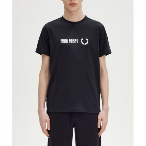 Camiseta Fred Perry Graphic negra