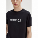 Camiseta Fred Perry Graphic negra