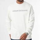Sudadera ARMANI EXCHANGE Blanca Logo Frontal