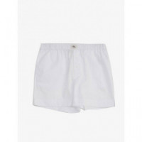 Summer Poplin Boxer Short Brilliant Whit  CALVIN KLEIN