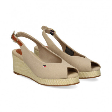 Abierto Punta y Talon Lona Beige  TOMMY HILFIGER