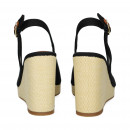 Abierto Punta y Talon Lona Negro  TOMMY HILFIGER