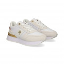 Talon Teja+oro Deportivo Piel Blanco  TOMMY HILFIGER