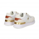 Talon Teja+oro Deportivo Piel Blanco  TOMMY HILFIGER