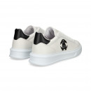 Deportivo Logo Lado Bordado Piel Blanco  ROBERTO CAVALLI