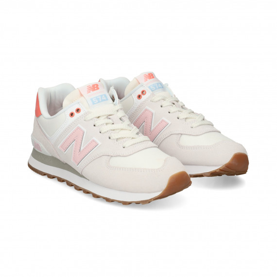 Deportivo Textil+ante Rosa+blanco  NEW BALANCE
