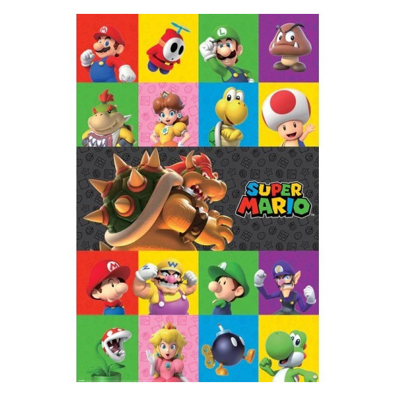 Poster Super Mario Personajes (PP2402577)  GRUPO ERIK