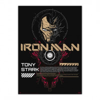 Poster Iron man Marvel Luminiscente