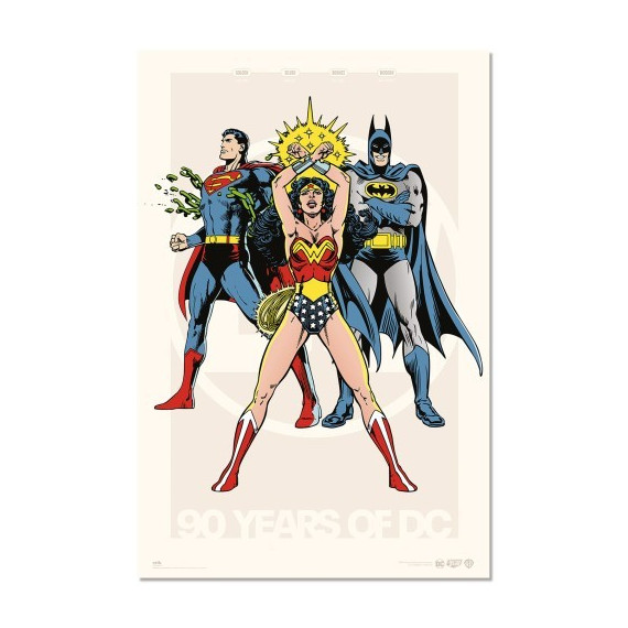 Poster Dc Comics 90 Aniversario (GPE5848)  GRUPO ERIK