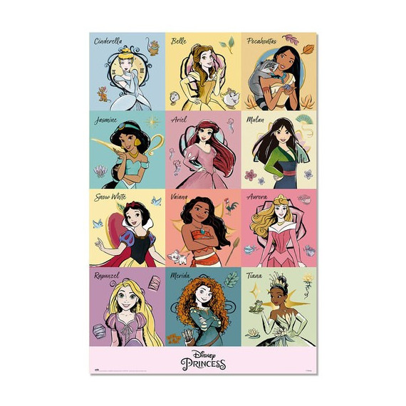 Poster Princesas Pinceladas Disney (GPE5773)  GRUPO ERIK