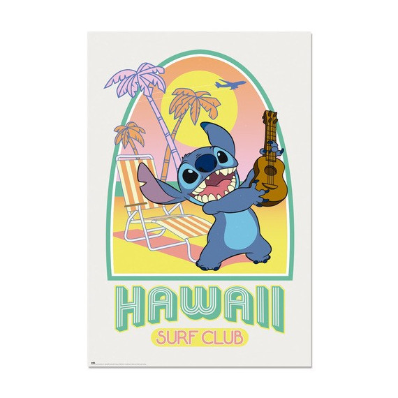 Poster Stitch Hawaii Club Surf (GPE5733)  GRUPO ERIK