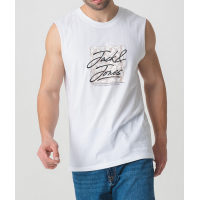 Camiseta Jack&Jones sin mangas blanca