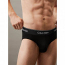 Hip Brief 3PK B- White, Beau Blue, Leafy  CALVIN KLEIN