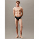 Hip Brief 3PK B- White, Beau Blue, Leafy  CALVIN KLEIN