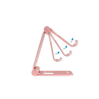 Soporte TOOQ Sobremesa para Smartphone/tablet Regulable hasta 10" Rose