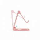 SOPORTE TOOQ SOBREMESA PARA SMARTPHONE/TABLET REGULABLE HASTA 10" ROSE