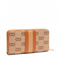 Cartera de Jacquard con Cremallera Alrededor  LIU JO