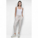 Pantalón Chándal con Cordón Logo Bicolor de DKNY