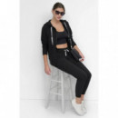 Pantalón Chándal con Cordón Logo Bicolor de DKNY