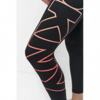 Legging Compresivo de Tiro Alto y Logo Ombre de DKNY