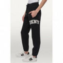 Pantalón Chándal Relaxed-fit con Logo de DKNY