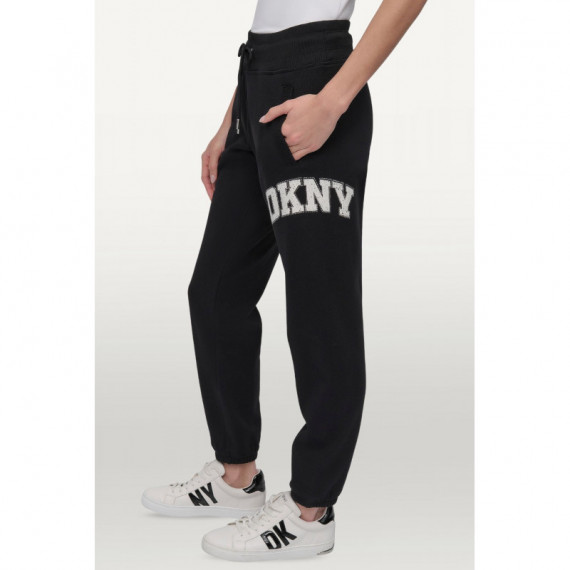 Pantalón Chándal Relaxed-fit con Logo de DKNY