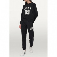 Pantalón Chándal Relaxed-fit con Logo de DKNY