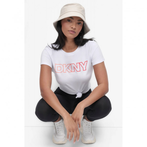 Camiseta con Logo Ombre de DKNY