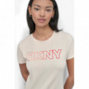 Camiseta con Logo Ombre de DKNY