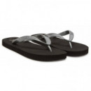 Beach Sandal Monologo Tpu Black/silver  CALVIN KLEIN