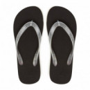 Beach Sandal Monologo Tpu Black/silver  CALVIN KLEIN