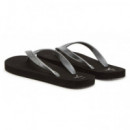 Beach Sandal Monologo Tpu Black/silver  CALVIN KLEIN