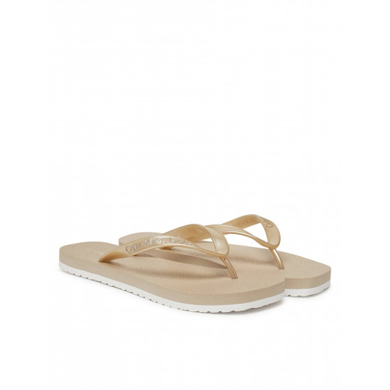 Thong+ Tpu Metallic Eggshell/bright Whit  CALVIN KLEIN