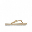 Thong+ Tpu Metallic Eggshell/bright Whit  CALVIN KLEIN