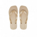 Thong+ Tpu Metallic Eggshell/bright Whit  CALVIN KLEIN