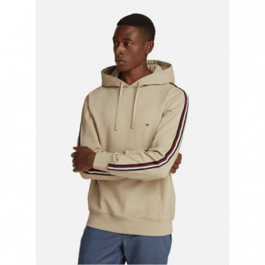 Global Stripe Hoody Sandalwood  TOMMY HILFIGER