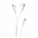 Auriculares con Cable Tipo C EP66 Blanco XO