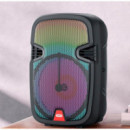 Altavoz Karaoke BLUETOOTH 10W F51 con Rgb y Microfono Negro XO