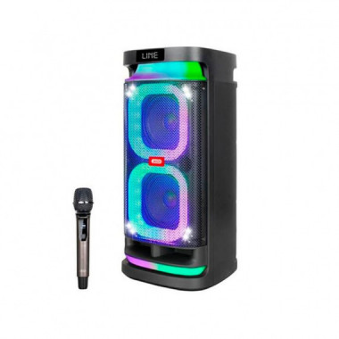 Altavoz Karaoke BLUETOOTH 40W F58 con Rgb Negro XO