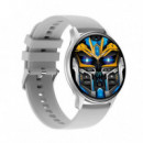 Smartwatch Amoled Deportivo Absorción Magnética Plata XO