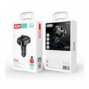 Cargador de Coche Fm BLUETOOTH Quick Charge 3.0 Negro XO