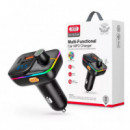 Cargador de Coche Fm BLUETOOTH + USB + Tipoc 25W Negro XO