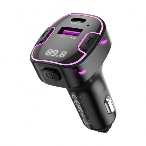 Cargador de Coche Fm BLUETOOTH + USB + Tipoc Negro XO
