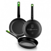 Juego de Sartenes 3 Pcs de 18-22-26 Cm Gastro BRA