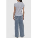 Camiseta Ajustada DKNY con Logotipo de Pedrería