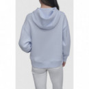 Sudadera con Logo Arqueado en Strass de DKNY