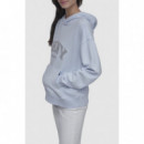 Sudadera con Logo Arqueado en Strass de DKNY