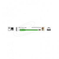DELOCK Cable Red USB a a RJ45 RS-232 1.8MTRS para Conexion Ordenador Router 62960