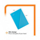 WESTERN DIGITAL Disco Duro 2TB My Passport Azul